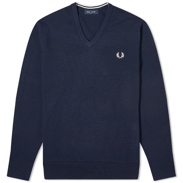 Photo: Fred Perry Authentic V-Neck Knit