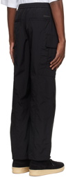 Solid Homme Black Jogger Cargo Pants