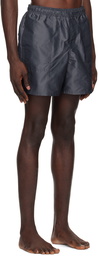 Saturdays NYC Navy Talley Iridescent Swim Shorts