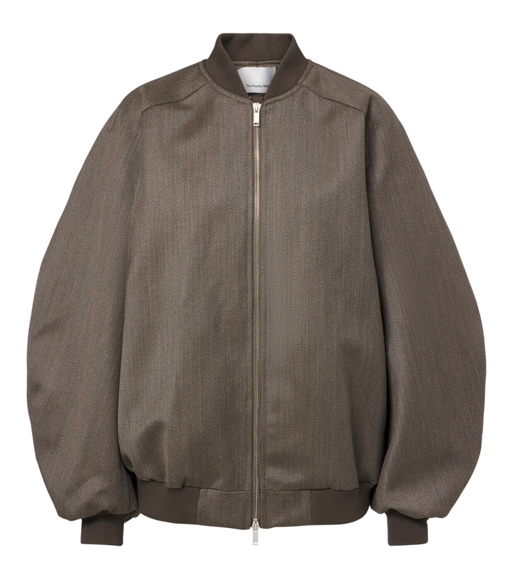 Photo: The Frankie Shop Elinor oversized wool bomber jacket