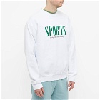 Sporty & Rich Men's Sports Crew Sweat in White/Green
