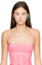 La Manso SSENSE Exclusive Green & Brown Tempus Single Ear Cuff
