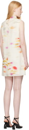 Ferragamo Off-White Blossom Flower Reversible Minidress