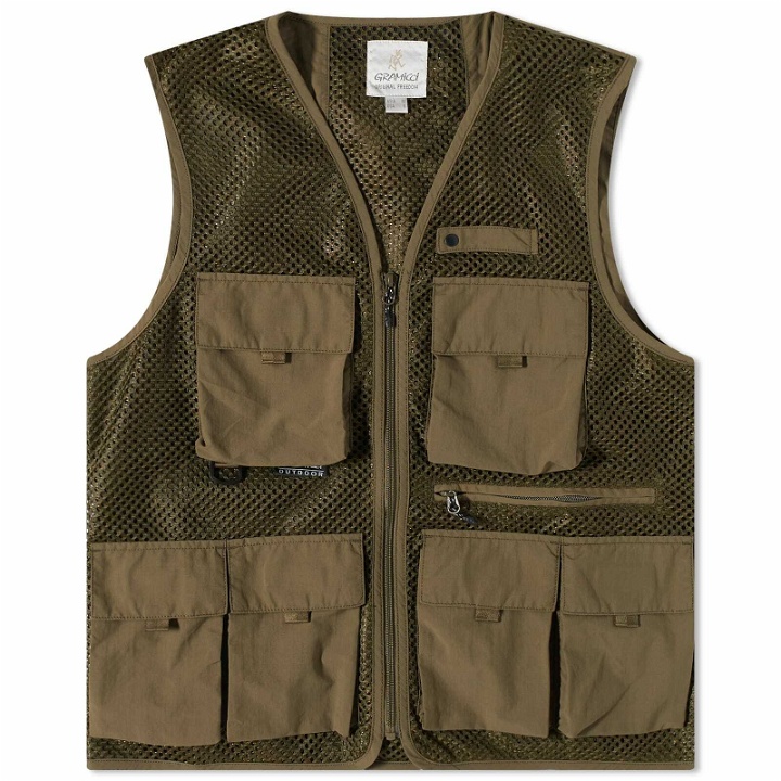 Photo: Gramicci Men's Gone Fishing Vest in Army Green