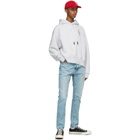 Palm Angels Grey Statement Hoodie