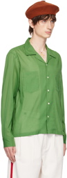 Bode Green Boxy Shirt