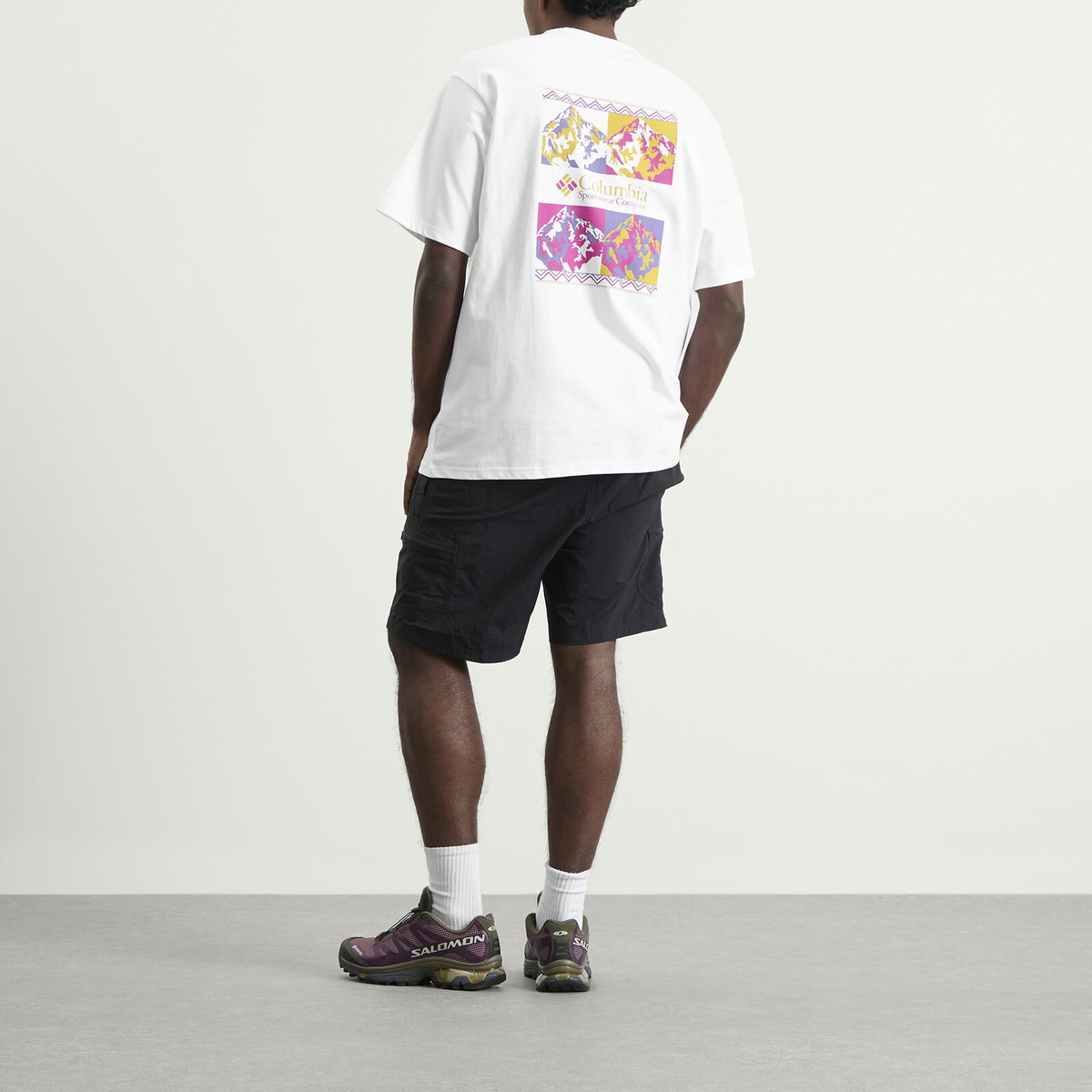 Columbia Men's CSC™ Heavyweight Iconic T-Shirt in White Repeated Peaks