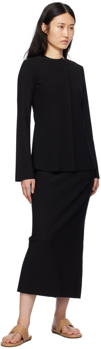 Birrot SSENSE Exclusive Black H Maxi Skirt