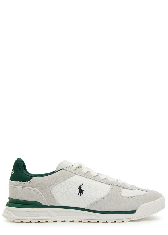 Photo: Polo Ralph Lauren Varick Panelled Mesh Sneakers White