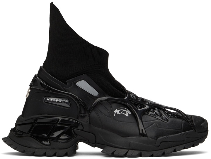 Photo: Rombaut Black Enzyma 2.0 Sock Sneakers