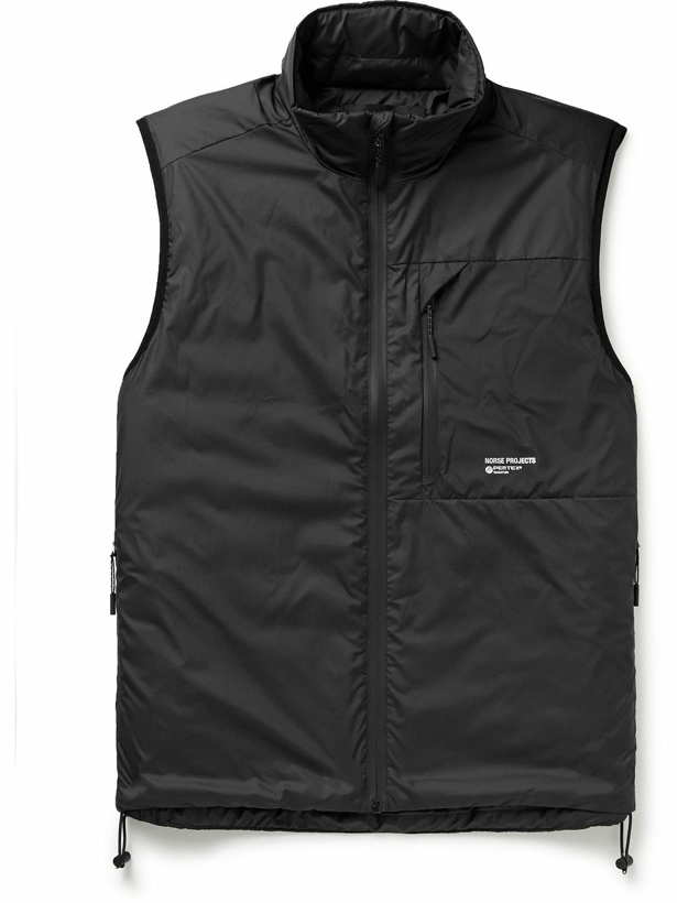 Photo: Norse Projects - Birkholm Logo-Print Ripstop Gilet - Black