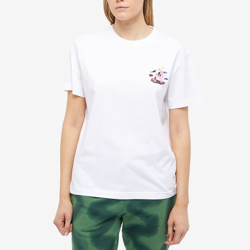 Carne Bollente Women's Sinking Deep T-Shirt in White Carne Bollente