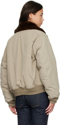 Nothing Written Beige Maison Pilot Jacket