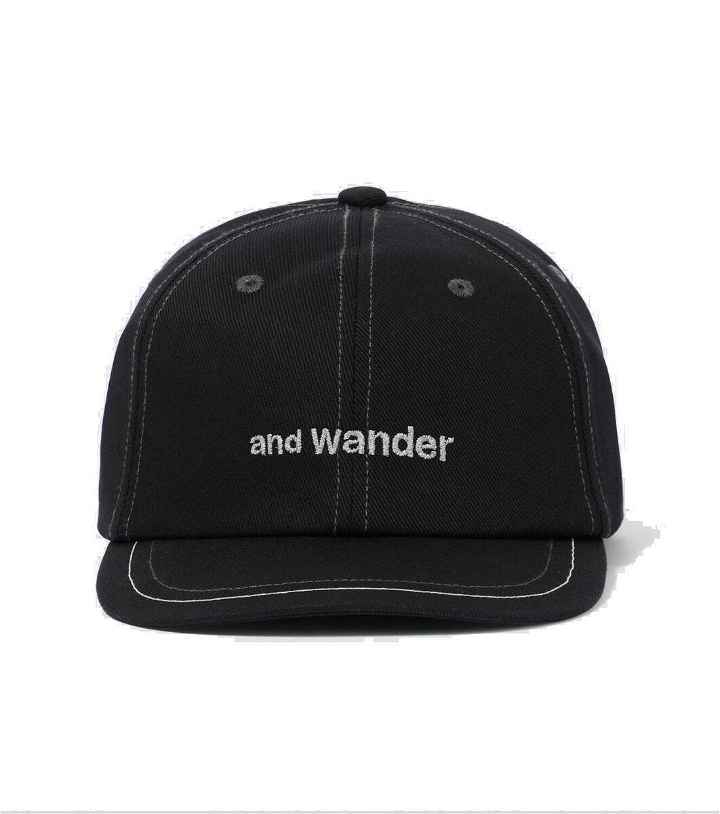 Photo: And Wander Logo cotton twill baseball cap