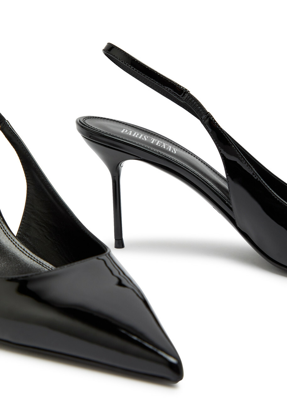 Paris Texas Lidia 70 Patent Leather Slingback Pumps