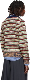 sacai Multicolor Mix Knit Blouson Cardigan