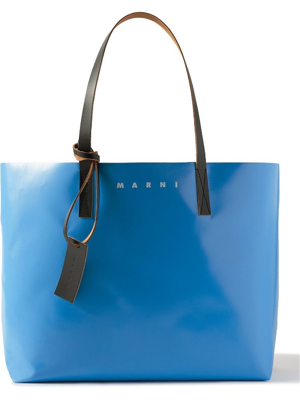 Photo: Marni - Tribeca Reversible Leather-Trimmed Two-Tone PVC Tote Bag