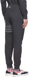 Thom Browne Grey Cotton 4-Bar Lounge Pants