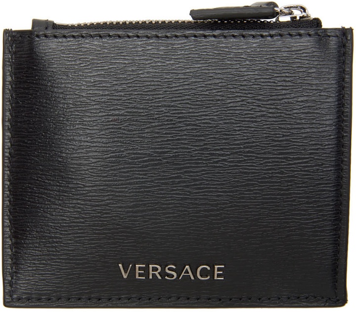 Photo: Versace Black 'V' Card Holder