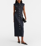 Sportmax Farfalla denim midi dress