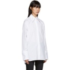 Helmut Lang White Cut-Out Shirt