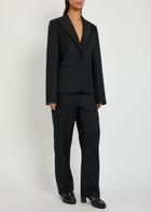 JW Anderson Tuxedo Straight-leg Trousers Black