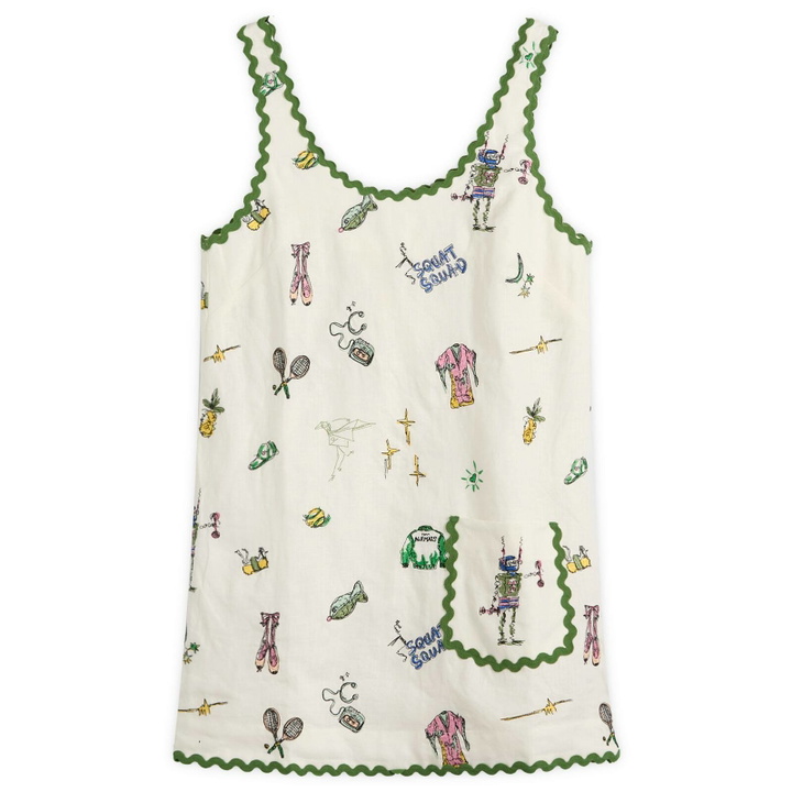 Photo: ALÉMAIS Women's Play Embroidered Mini Dress in Cream