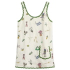 ALÉMAIS Women's Play Embroidered Mini Dress in Cream