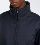Miu Miu Reversible checked cotton flannel down jacket
