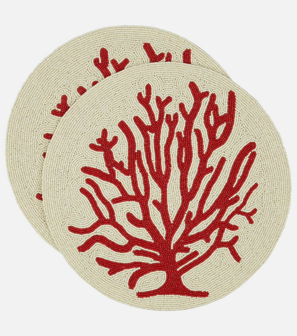Les-Ottomans Coral set of 2 placemats