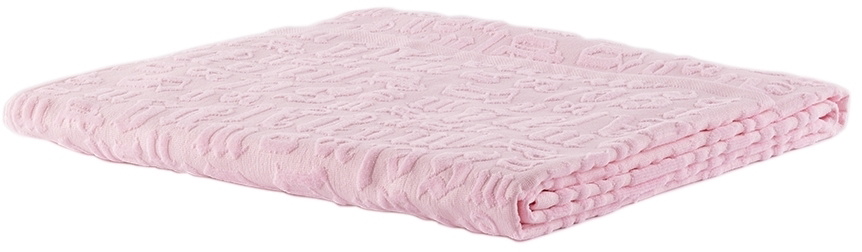 Palm Angels Pink Cotton Towel