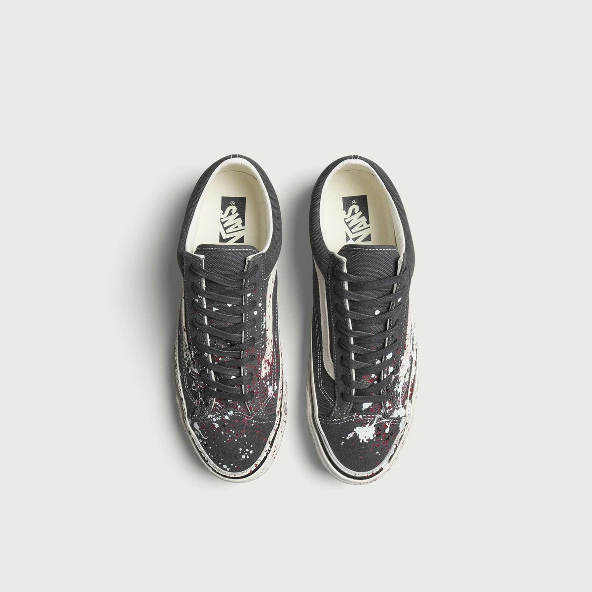 Vans LX Old Skool 36 Sneaker in Paint Splatter Charcoal Gray