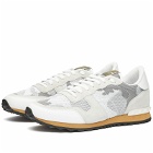 Valentino Men's Rockrunner Sneakers in White/Pastel Grey