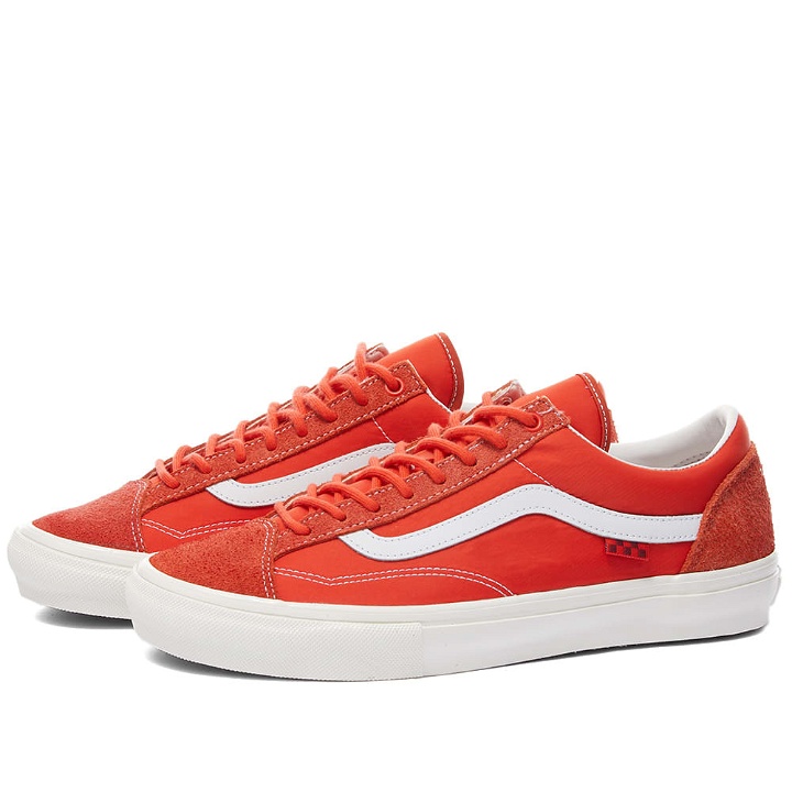 Photo: Vans Vault x POP Trading Company Skate Style 36 Pro Sneakers in Red