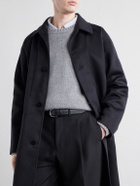 Stòffa - Brushed Wool-Twill Coat - Black