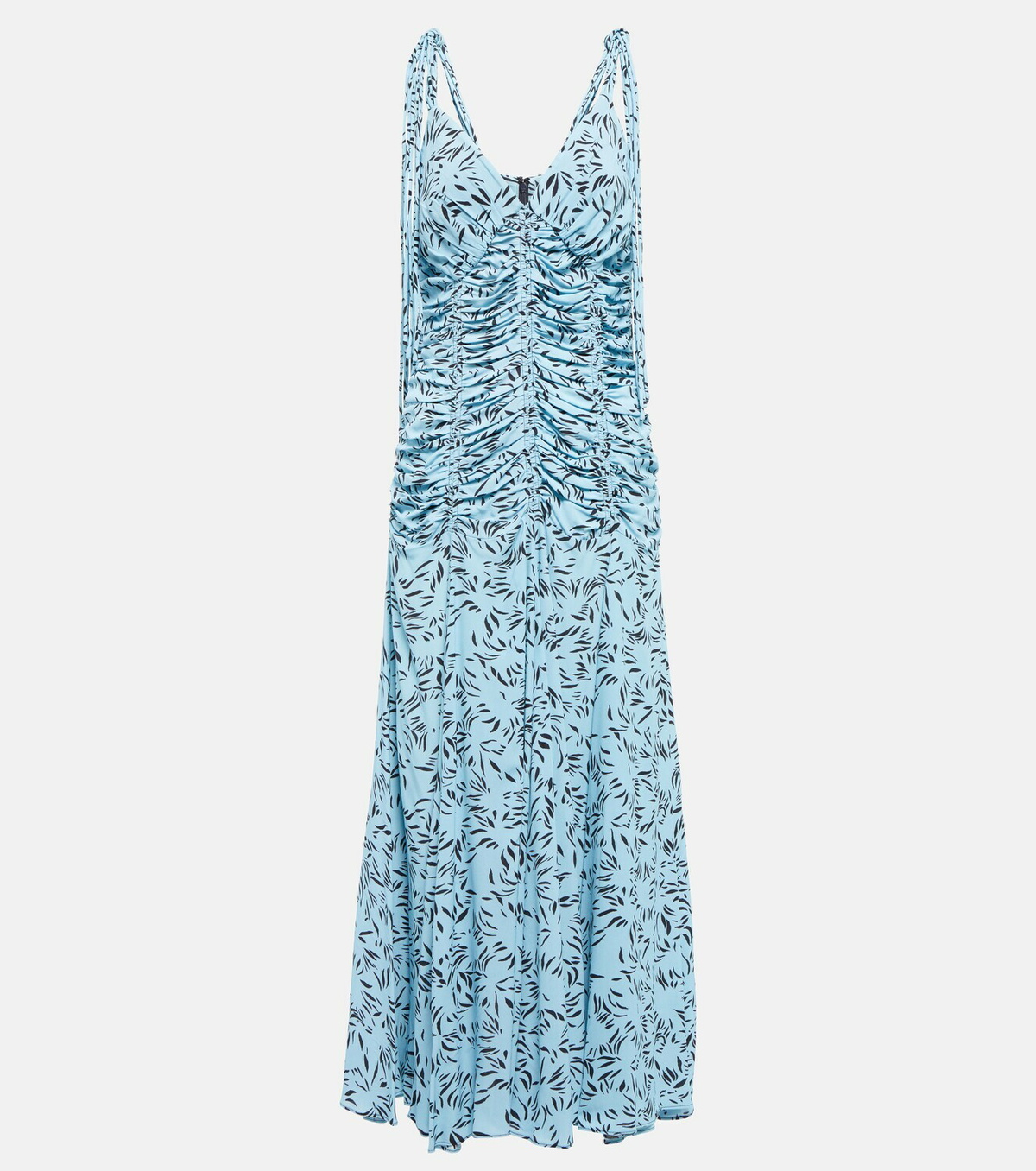 Proenza Schouler - Floral ruched jersey maxi dress Proenza