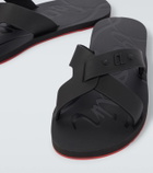 Christian Louboutin Loubi Cross rubber slides