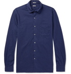 Massimo Alba - Striped Watercolour-Dyed Cotton Shirt - Men - Blue