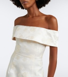 Markarian Bridal Clover brocade bustier gown