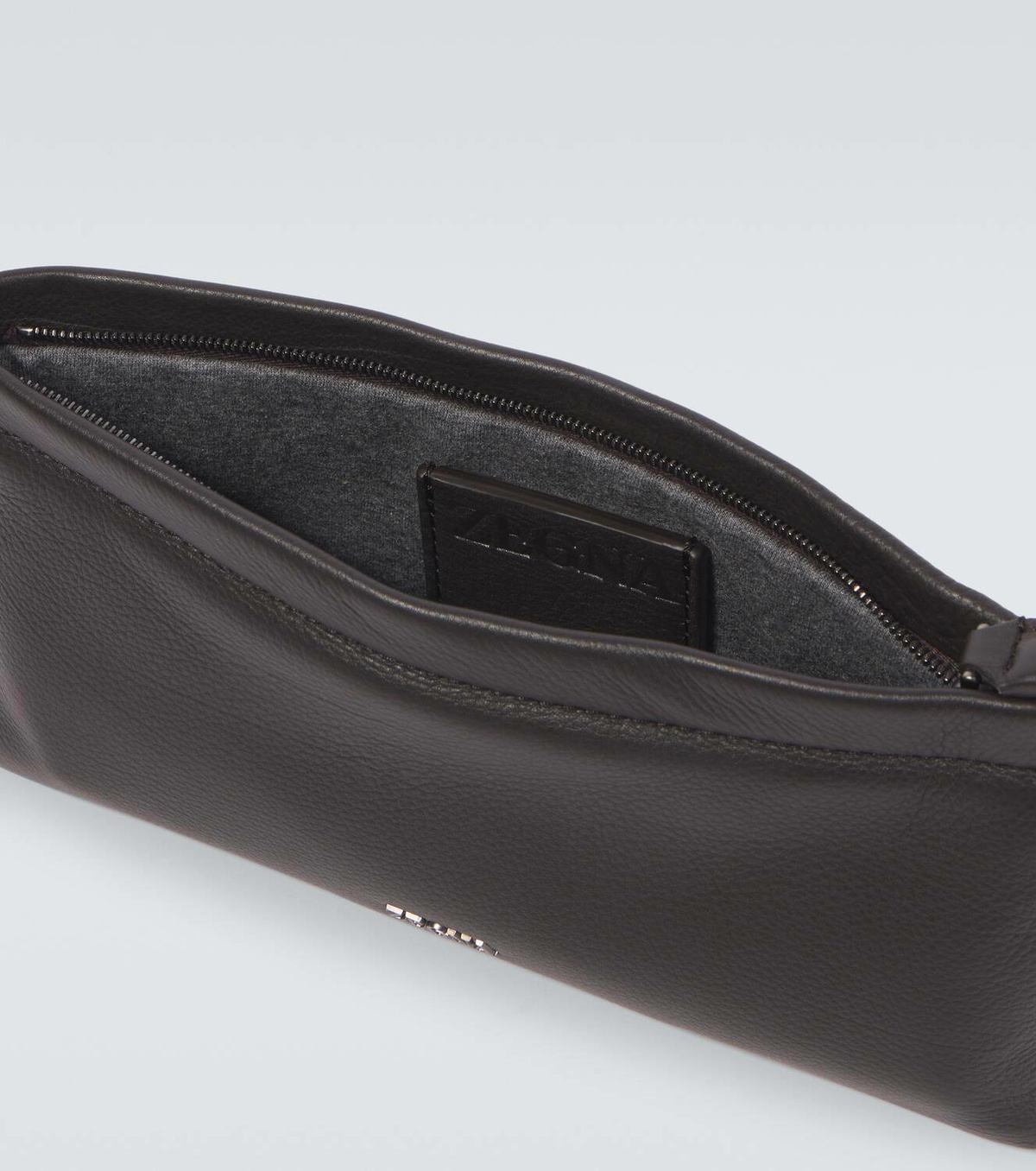 Zegna Secondskin leather toiletry bag