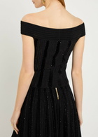 Balmain Sequin-embellished Stretch-knit top No Colour