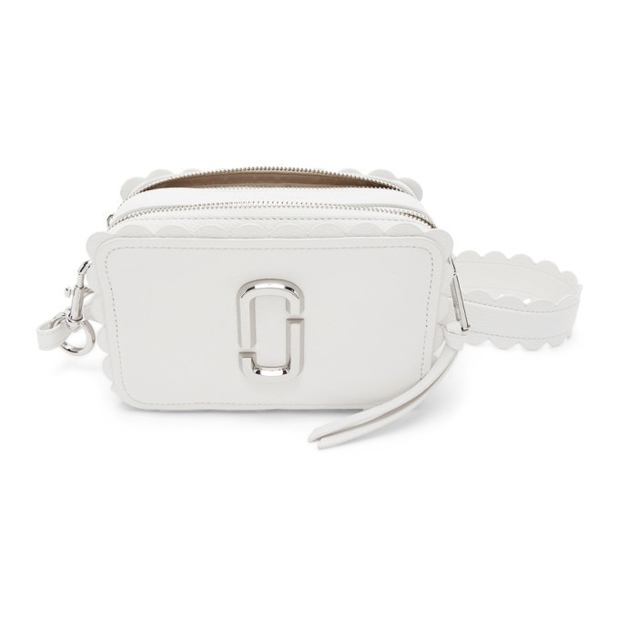 Marc Jacobs White Scalloped The Softshot 21 Bag Marc Jacobs