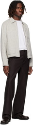 Lacoste Gray Short Textured Jacket