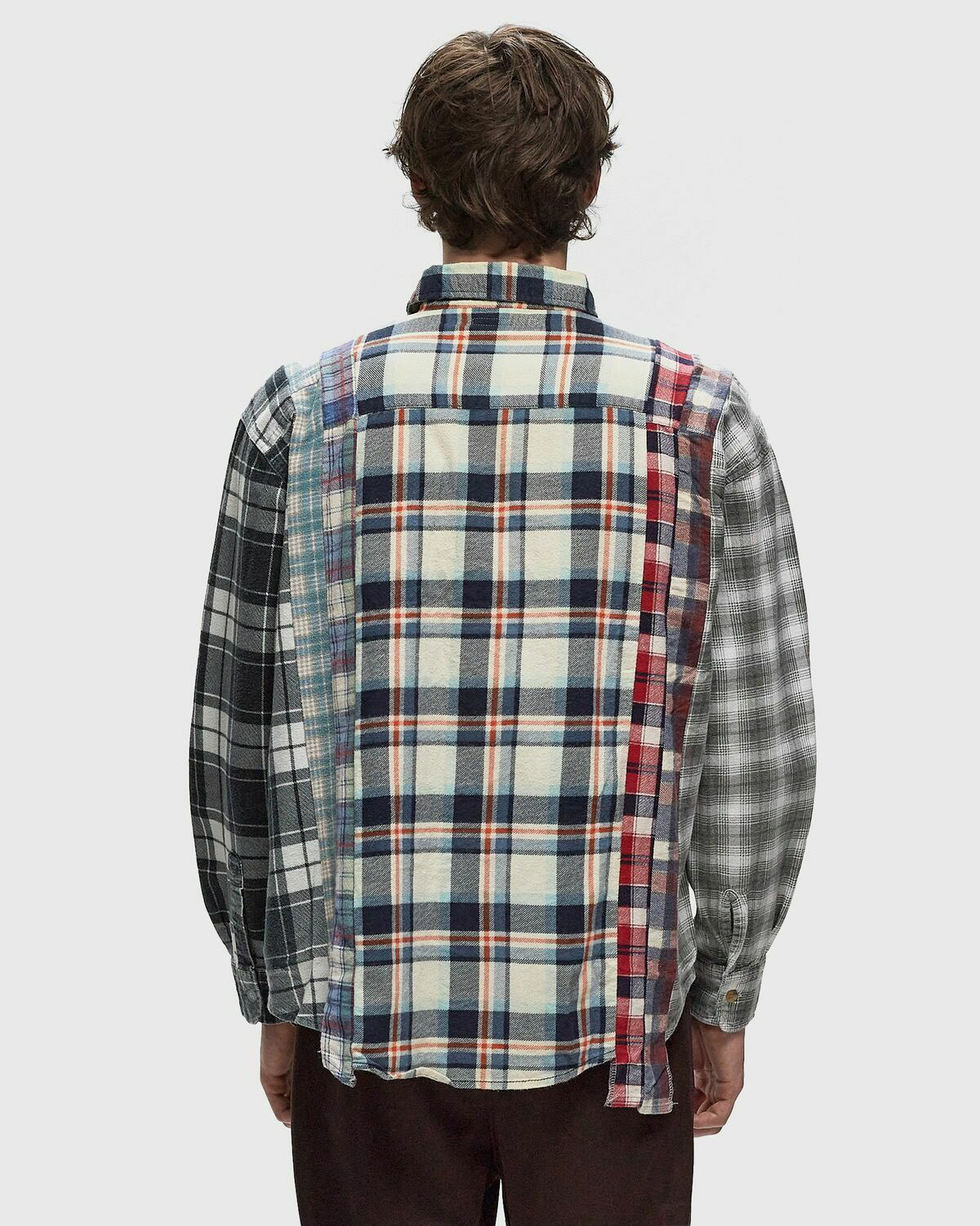 トップス Needles Flannel Shirt 7 Cuts Zip Shirt 779335_00.png.png