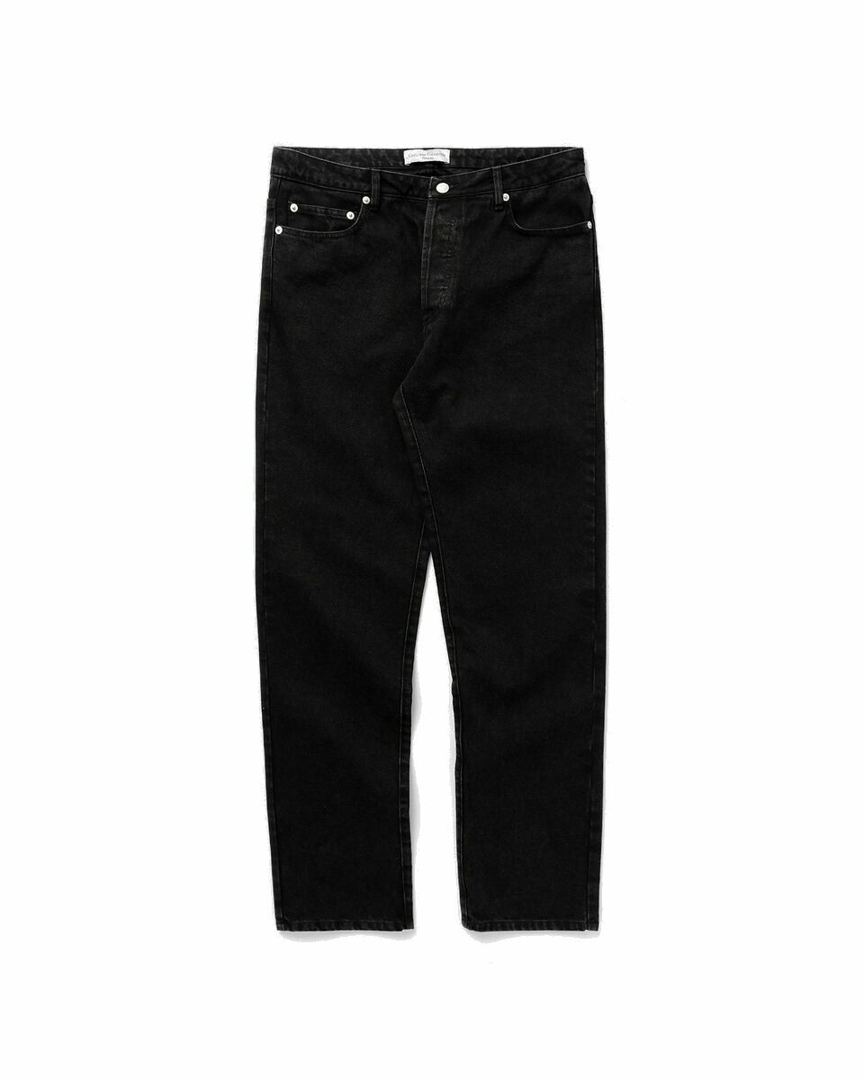Photo: Officine Générale James 5 Pkt Co Denim Straight Black - Mens - Jeans