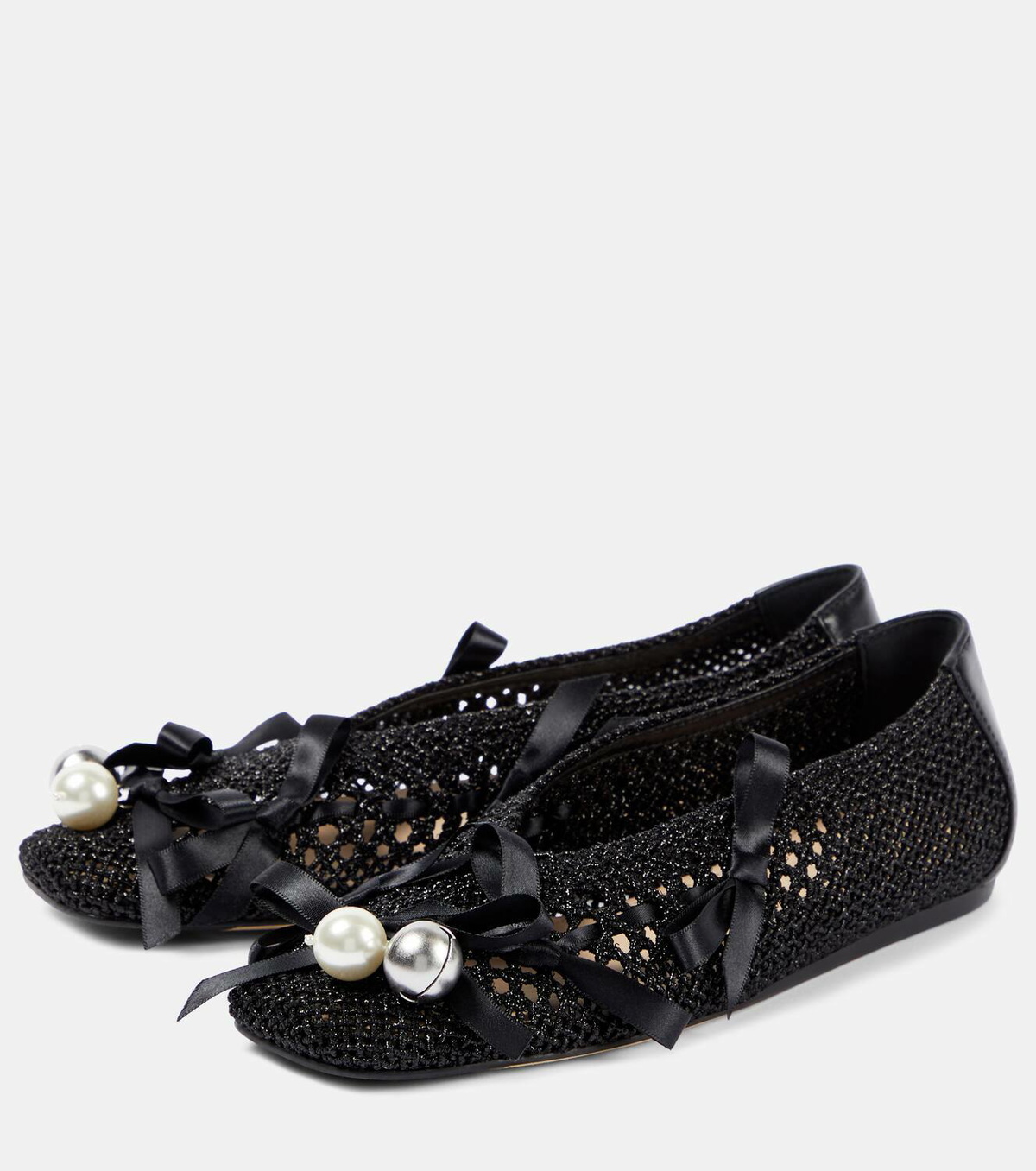 【Simone Rocha】Bell CharmHeartToeプラットフォームローファー Simone Rocha プラットフォーム シューズ | ブラック | FARFETCH JP