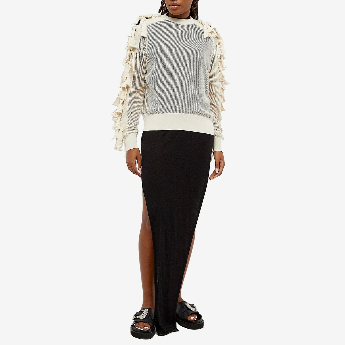 トップス TOGA FRINGE KNIT PULLOVER TOGA FRINGE KNIT PULLOVER