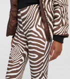 Bogner Elaine zebra-print stirrup ski pants