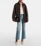 Victoria Beckham Chore leather jacket