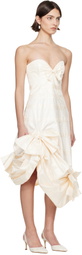 SUPER YAYA SSENSE Exclusive Bridal Capsule Beatrice Strapless Midi Dress